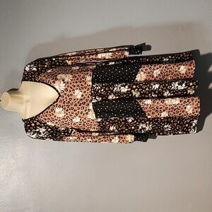 Sugar fox a California CO. women's animal print floral print dress